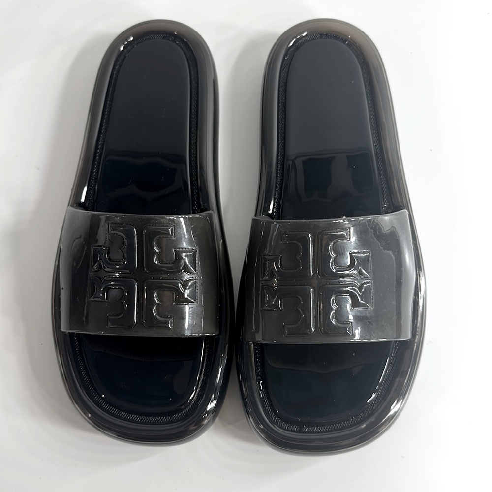 Tory Burch black jelly slides
